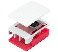 Oficial Raspberry Pi 5 Funda, Rojo y Blanco - SC1159