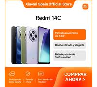 Oficial | Redmi 14C, Pantalla envolvente de 6,88", Diseño refinado y elegante, Batería potente de 5160 mAh (típ.) Azul