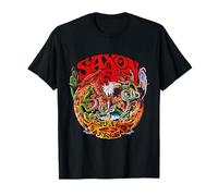 Oficial Saxon Forever Free Heavy Metal Band Retro Vintage Camiseta