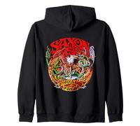 Oficial Saxon Forever Free Heavy Metal Band Retro Vintage Sudadera con Capucha