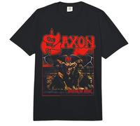 Oficial Saxon Heavy Metal Band Unleash The Beast Comfort Colors Adult Heavyweight T-Shirt