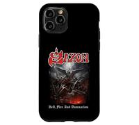 Oficial Saxon Hell Fire Heavy Metal Band Vintage Retro Carcasa para iPhone 11 Pro