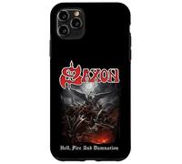 Oficial Saxon Hell Fire Heavy Metal Band Vintage Retro Carcasa para iPhone 11 Pro MAX