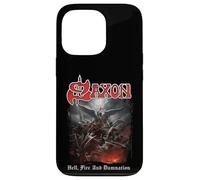 Oficial Saxon Hell Fire Heavy Metal Band Vintage Retro Carcasa para iPhone 13 Pro