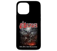 Oficial Saxon Hell Fire Heavy Metal Band Vintage Retro Carcasa para iPhone 13 Pro MAX