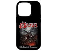 Oficial Saxon Hell Fire Heavy Metal Band Vintage Retro Carcasa para iPhone 14 Pro