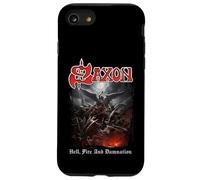 Oficial Saxon Hell Fire Heavy Metal Band Vintage Retro Carcasa para iPhone SE (2020) / 7/8