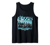 Oficial Saxon Never Surrender Heavy Metal Banda Camiseta sin Mangas