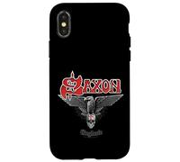 Oficial Saxon The Eagle Has Landed Heavy Metal Band Retro Carcasa para iPhone X/XS