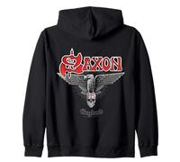 Oficial Saxon The Eagle Has Landed Heavy Metal Band Retro Sudadera con Capucha