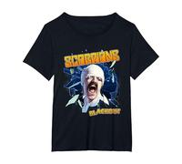 Oficial Scorpions Blackout Camiseta, Mujer Tallas Grandes, Negro, 4XL Grande