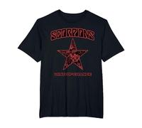 Oficial Scorpions Wind of Change Negro Camiseta, Hombre Tallas Grandes, Negro, 6X Alto