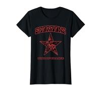Oficial Scorpions Wind of Change Negro Camiseta, Mujer, Negro, L