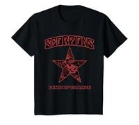 Oficial Scorpions Wind of Change Negro Camiseta, Niños, Negro, 10 años