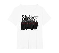 Oficial Slipknot Unsainted Choir Metal Alternativo Band Camiseta, Mujer Tallas Grandes, Blanco, 5XL Grande