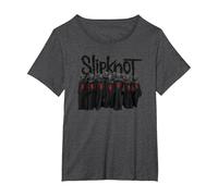 Oficial Slipknot Unsainted Choir Metal Alternativo Band Camiseta, Mujer Tallas Grandes, Jaspeado Oscuro, 5XL Grande