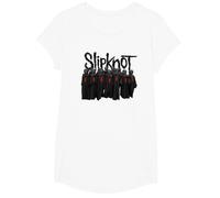 Oficial Slipknot Unsainted Choir Metal Alternativo Band Camiseta, Niñas, Blanco, L