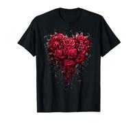Oficial Spiral Bleeding Heart Gothic Fantasy Camiseta