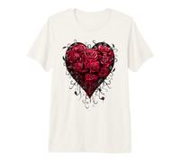 Oficial Spiral Bleeding Heart Gothic Fantasy Camiseta Premium