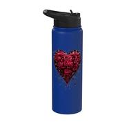 Oficial Spiral Bleeding Heart Gothic Fantasy Stainless Steel Insulated Water Bottle