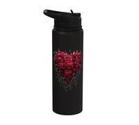 Oficial Spiral Bleeding Heart Gothic Fantasy Stainless Steel Insulated Water Bottle