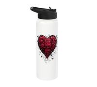 Oficial Spiral Bleeding Heart Gothic Fantasy Stainless Steel Insulated Water Bottle