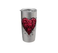 Oficial Spiral Bleeding Heart Gothic Fantasy Vaso térmico de acero inoxidable de doble pared