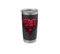 Oficial Spiral Bleeding Heart Gothic Fantasy Vaso térmico de acero inoxidable de doble pared