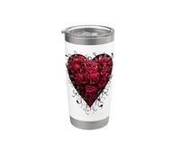 Oficial Spiral Bleeding Heart Gothic Fantasy Vaso térmico de acero inoxidable de doble pared