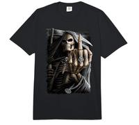 Oficial Spiral Bone Finger Skeleton Gothic Fantasy Comfort Colors Adult Heavyweight T-Shirt