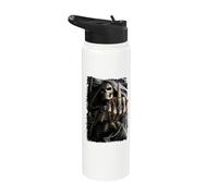 Oficial Spiral Bone Finger Skeleton Gothic Fantasy Stainless Steel Insulated Water Bottle