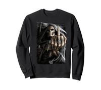 Oficial Spiral Bone Finger Skeleton Gothic Fantasy Sudadera