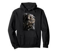 Oficial Spiral Bone Finger Skeleton Gothic Fantasy Sudadera con Capucha