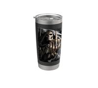 Oficial Spiral Bone Finger Skeleton Gothic Fantasy Vaso térmico de acero inoxidable de doble pared