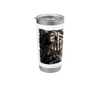 Oficial Spiral Bone Finger Skeleton Gothic Fantasy Vaso térmico de acero inoxidable de doble pared