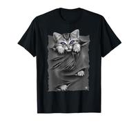 Oficial Spiral Bright Eyes Kitten Gothic Fantasy Camiseta
