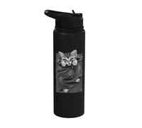 Oficial Spiral Bright Eyes Kitten Gothic Fantasy Stainless Steel Insulated Water Bottle