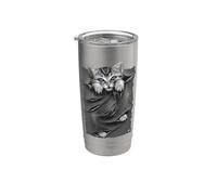 Oficial Spiral Bright Eyes Kitten Gothic Fantasy Vaso térmico de acero inoxidable de doble pared