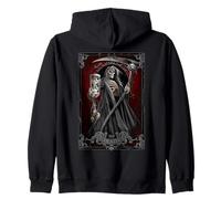 Oficial Spiral Death Tarot Card Gothic Fantasy Sudadera con Capucha