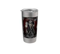 Oficial Spiral Death Tarot Card Gothic Fantasy Vaso térmico de acero inoxidable de doble pared