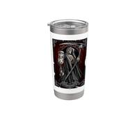 Oficial Spiral Death Tarot Card Gothic Fantasy Vaso térmico de acero inoxidable de doble pared