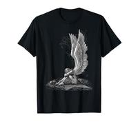 Oficial Spiral Enslaved Angel Gothic Fantasy Camiseta