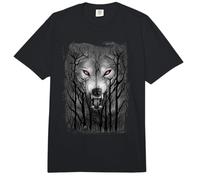 Oficial Spiral Forest Wolf Gothic Fantasy Comfort Colors Adult Heavyweight T-Shirt
