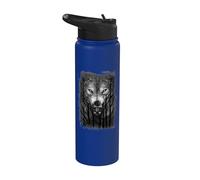 Oficial Spiral Forest Wolf Gothic Fantasy Stainless Steel Insulated Water Bottle