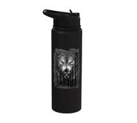 Oficial Spiral Forest Wolf Gothic Fantasy Stainless Steel Insulated Water Bottle