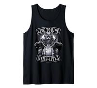 Oficial Spiral Nine Lives Motorcycle Rider Gothic Fantasy Camiseta sin Mangas
