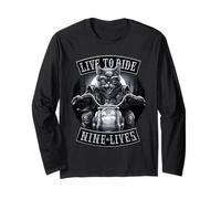 Oficial Spiral Nine Lives Motorcycle Rider Gothic Fantasy Manga Larga
