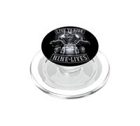 Oficial Spiral Nine Lives Motorcycle Rider Gothic Fantasy PopSockets PopGrip para MagSafe