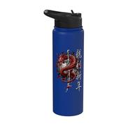 Oficial Spiral Oriental Dragon Gothic Fantasy Stainless Steel Insulated Water Bottle