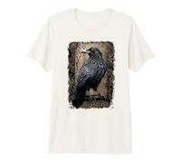 Oficial Spiral Raven Wise Gothic Fantasy Camiseta Premium